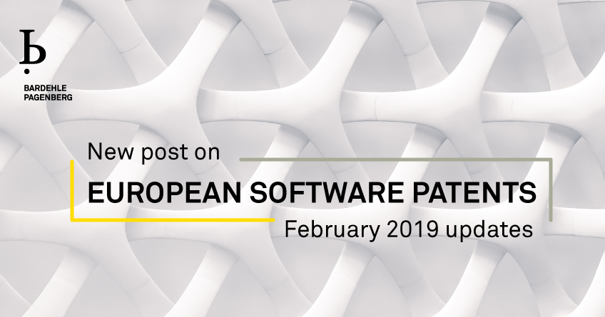 European Software Patents February 2019 Updates