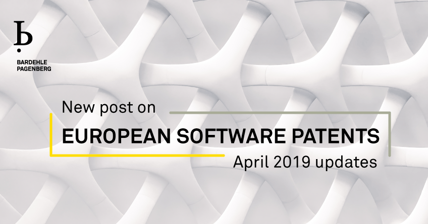 European Software Patents April 2019 Updates